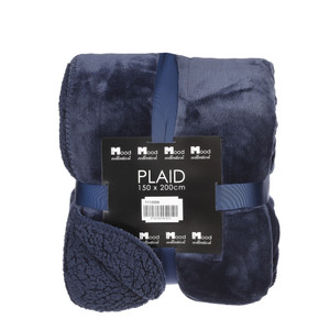 Mardy fleece plaid d. blue - l200xw150cm 