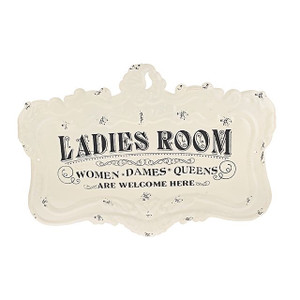 Ladies Room Wall Plaque