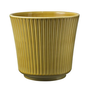 Delphi Ceramic Pot Amber High Gloss