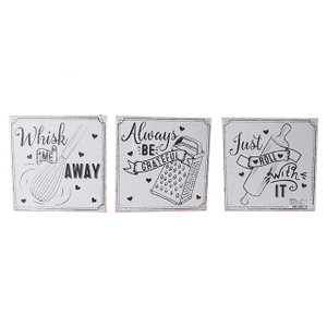 Plaque Kitchen Slogan 3 Designs