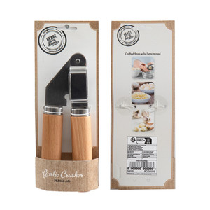 18cm Wood Handle Garlic Press