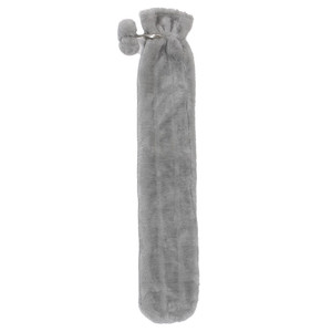 Long Hot Water Bottle Grey
