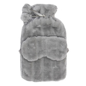 Hot Water Bottle & Mask Grey