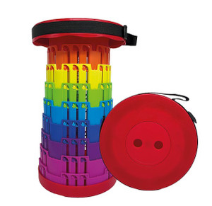 Telescopic Stool Red Rainbow 27x8x27cm