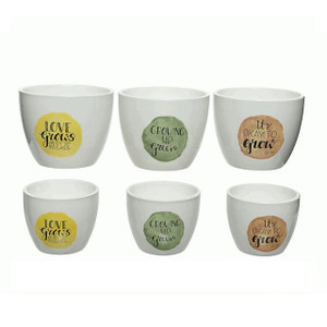 Happy Life Terra Pot Set Of 2 3 Colours Assorted