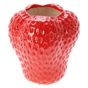 Flower Pot Strawberry Red