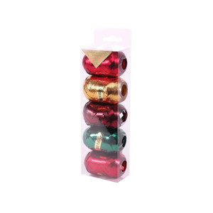 Ribbon Cops Red / Green / Burgundy / Gold in acetate (x5)