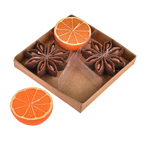 Autumn Candle Orange And Aniseed Set4