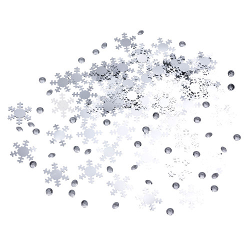 Snowflake Confetti And Diamonds Silver from Country Baskets