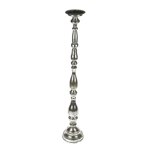 Marrakech Antique Silver Tall Candle Holder