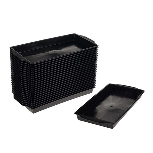 Single Brick Tray Black Pack of 25