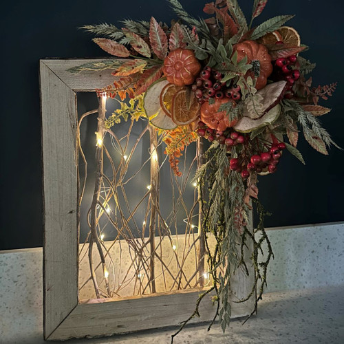 White Washed Wooden Frame LED's