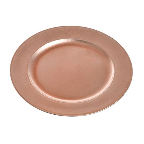 Charger Plate Metallic Rose Gold 33 cm