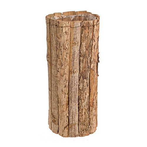 Natural Bark Pot With Plastic Lining 40 cm