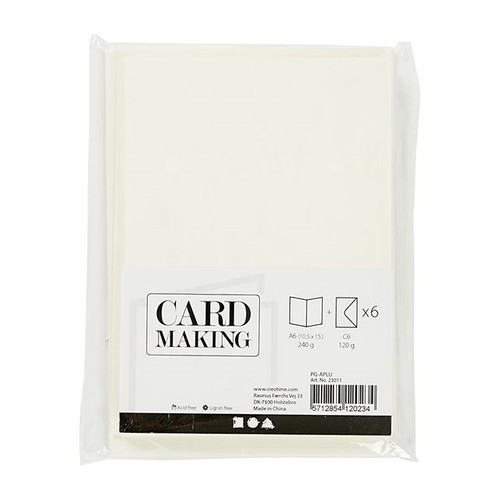 Cards & Envelopes A6 Ivory