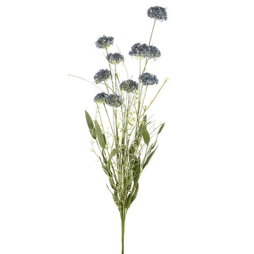 English Heath Cornflower Leaf Bunch Blue 53 cm