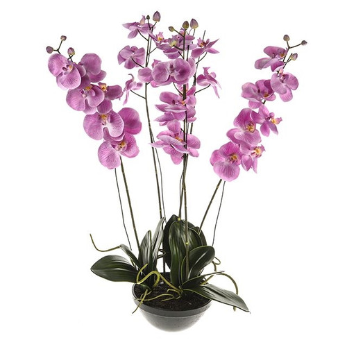 Artificial Phalaenopsis Potted Orchid Pink 82 cm