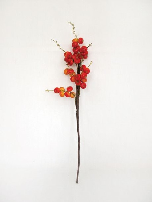 Artificial Bird Berries Orange 40 cm