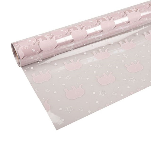 Cellophane Baby Elephant Pink from Country Baskets