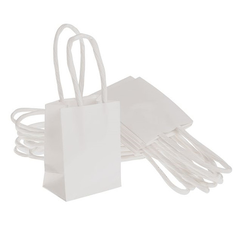 Paper Mini Bags White 10 Pack