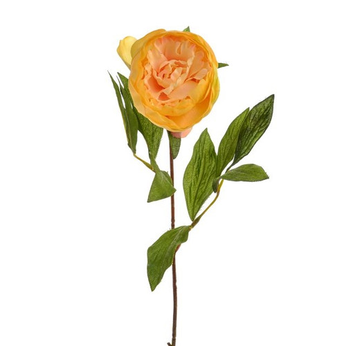 Artificial Peony Stem Apricot 64 cm