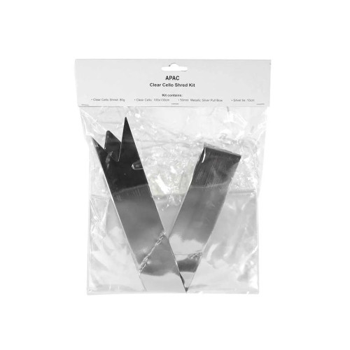 Clear Cello Shred Kit (Shred/Film/Silver Bow)