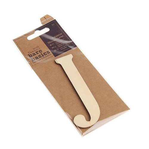 Bare Basics Wooden Letter J from Country Baskets