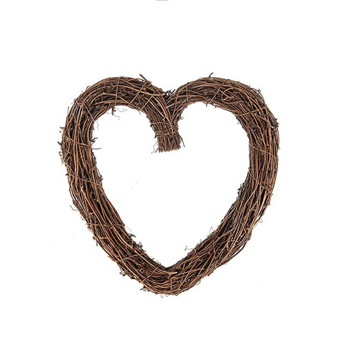 Natural Heart Wreath 30 cm