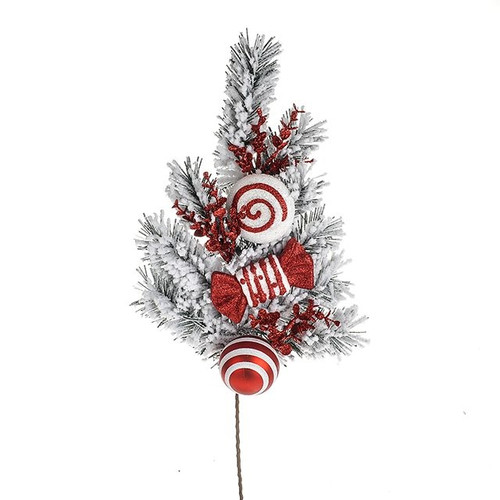Candy Cane Snow Spray 61Cm from Country Baskets
