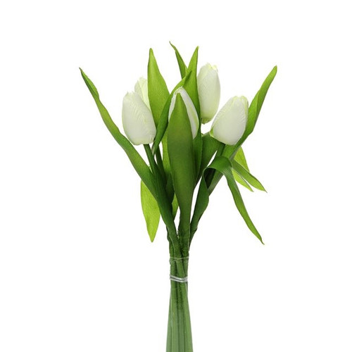 Artificial Tulip Bunch Cream 36 cm