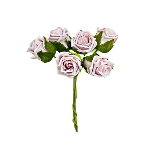 Cottage Rose Bunch Light Pink 19 cm