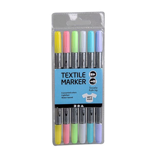 Permanent Fabric Markers Pastel