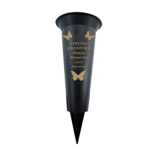 Special Mum Plastic Spike Memorial Vase