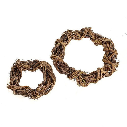 Natural Willow Wreath 2 Set