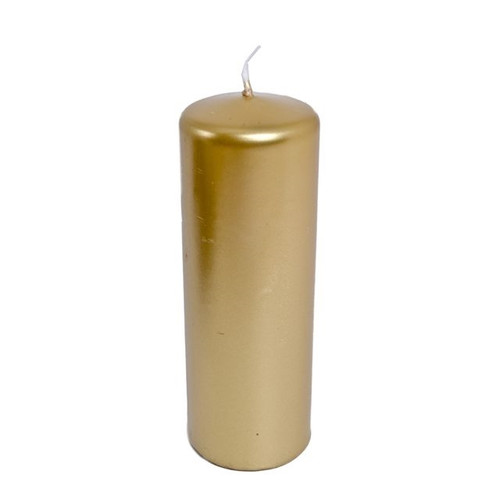 Pillar Candle Gold 20 cm