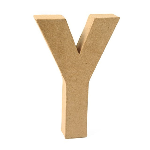 Paper Mache Craft Letter Y