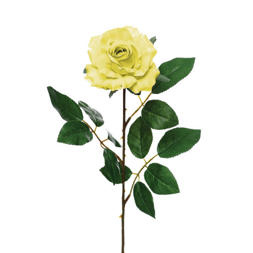 Premium Artificial Rose Yellow 69 cm
