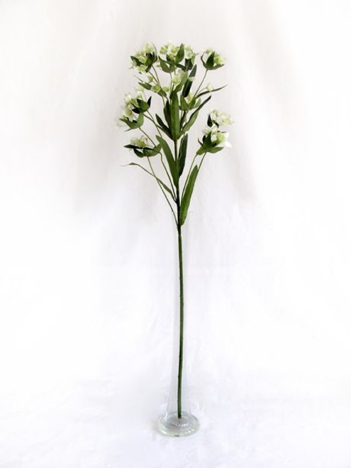 Artificial Wax Flower Spray Cream 83 cm