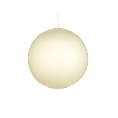 Ball Ivory Candle 10 cm