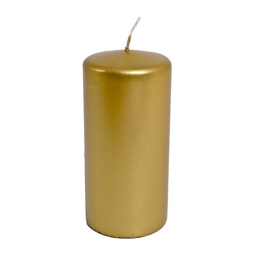 Pillar Candle Gold 15 cm