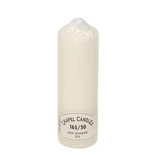 Chapel Ivory Pillar Candle 16.5 cm