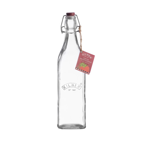 Clip Top Square Bottle 1 Litre