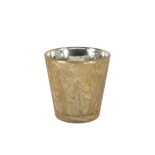 Gold Frosted Votive Candle Holder (L)