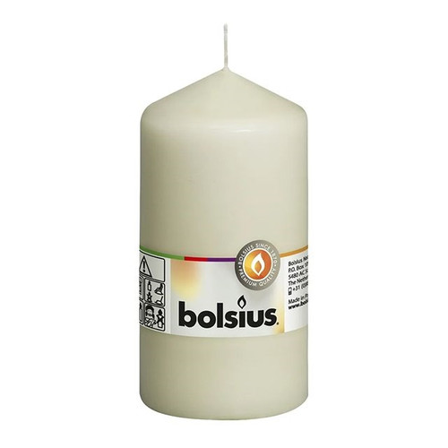 Bolsius Pillar Candle Ivory 130/70 Hour 46 Hour