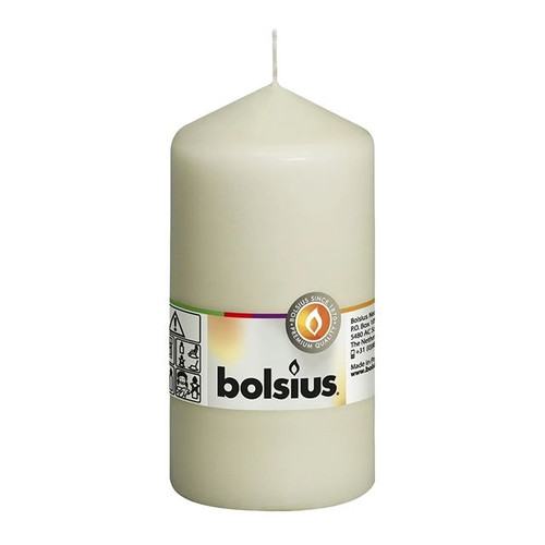Bolsius Pillar Candle Ivory 130/70 Hour 46 Hour from Country Baskets