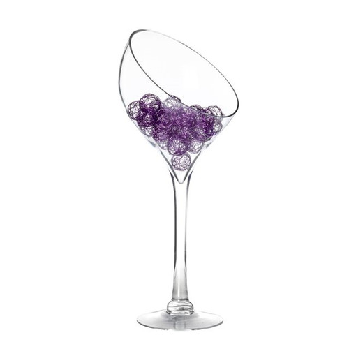 Slant Glass Bowl Stand 42Cm