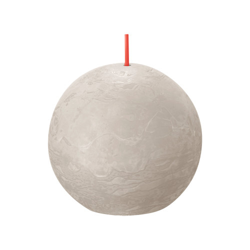 Bolsius Rustic Ball Candle 76mm - Sandy Grey from Country Baskets