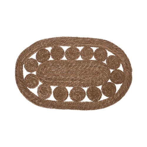 Rug Oval Cattail Leaf from Country Baskets