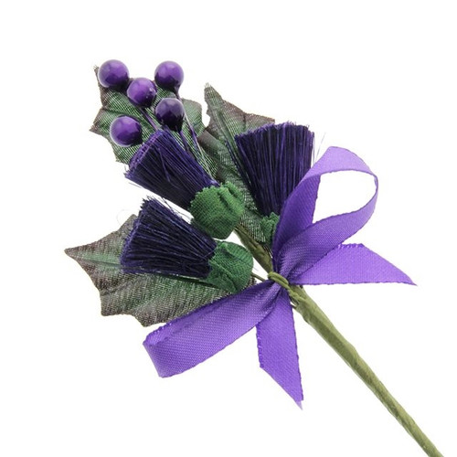 Thistle Corsage Large Purple 14cm 6 Pieces Per Pack