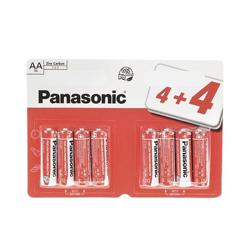 Panasonic Batteries AA 4 Plus 4 Free